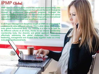 Ipmp Program Ipmp corporate presentation | PPTX