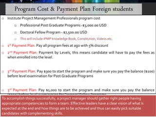 Ipmp Program Ipmp corporate presentation | PPTX