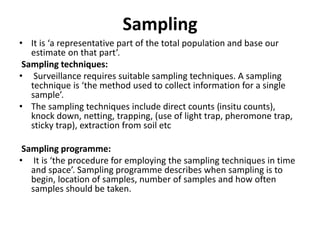 Knock Down Method Insect Sampling integrated pest management programms and techniques | PPTX
