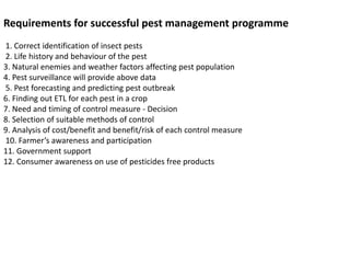 integrated pest management programms and techniques | PPTX