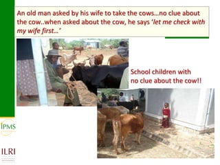 Technological options and approaches to improve supply of desirable animal genetic material: IPMS Experience