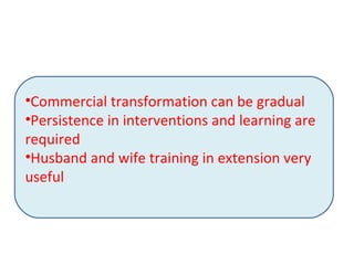 Commercialization of smallholders: The tale of a transforming family