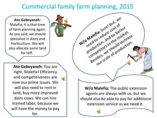 Commercialization of smallholders: The tale of a transforming family