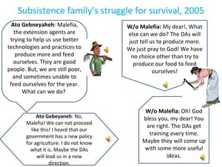 Commercialization of smallholders: The tale of a transforming family