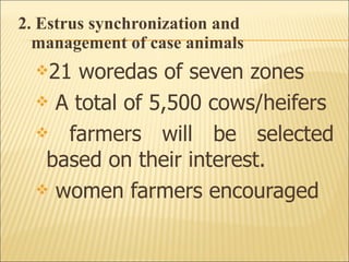 Alternatives to improve field AI delivery system to enhance beef and dairy system in South region: Experiences, lessons and plans