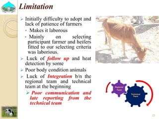 Past experiences and next year plan of dairy synchronization in Tigray 