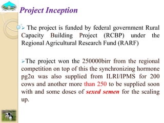 Past experiences and next year plan of dairy synchronization in Tigray 