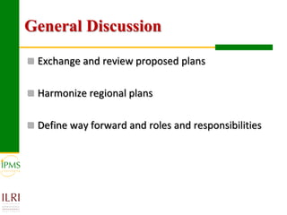 Workshop program and expectations of the IPMS Alternatives for Improving Field AI Delivery System to Enhance Beef and Dairy Production in Ethiopia Workshop 