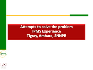 Experiences in community-based genetic improvement using oestrus synchronization
