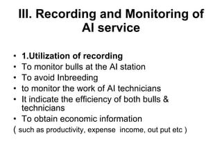 National performance and plan for AI activities and services