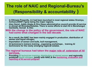 National performance and plan for AI activities and services