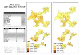 Use of GIS information to select priority areas for mass insemination