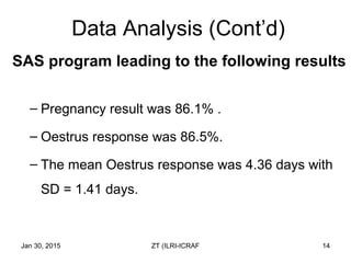 Data management and analysis