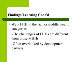 Gender in value chain: ILRI/IPMS experience in Ethiopia