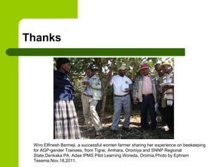 Gender in value chain: ILRI/IPMS experience in Ethiopia