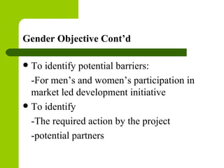 Gender in value chain: ILRI/IPMS experience in Ethiopia