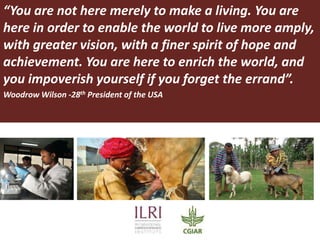 Better Science …better lives  