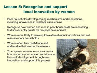 Promoting gender equality and empowering women through livestock