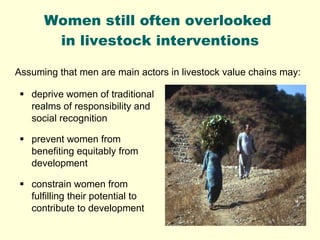 Promoting gender equality and empowering women through livestock