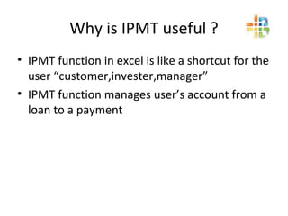 Ipmt function | PPT