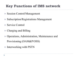 IP Multimedia Subsystems Overview - My Training on IMS | PPTX