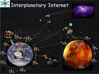 •End-to-end information flow across the solar system
•Layered architecture for evolvability and interoperability
•IP-like protocol suite tailored to operate over long round
trip light times
•Integrated communications and navigation services




                                                              18
 