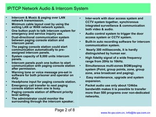 Ip network intercom system | PPT