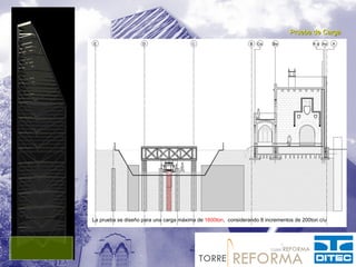 Prueba de Carga




La prueba se diseño para una carga máxima de 1600ton, considerando 8 incrementos de 200ton c/u
 