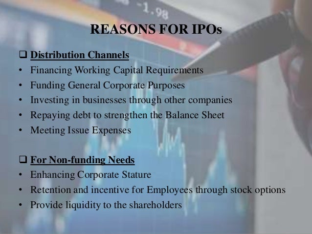 Capital requirement for ipo