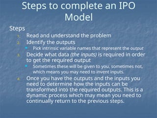 Input Process Output Integration and its application | PPTX