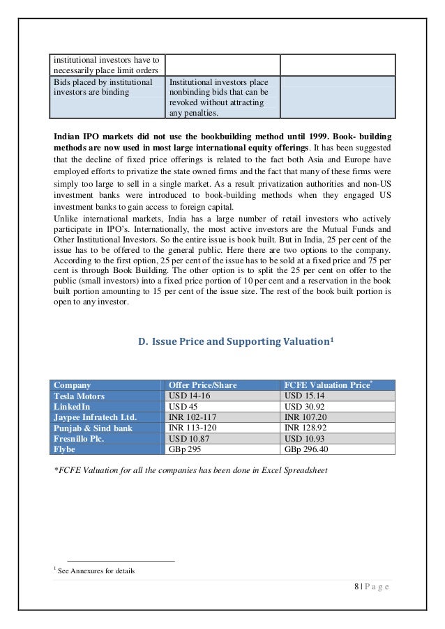 Ipo process usa europe