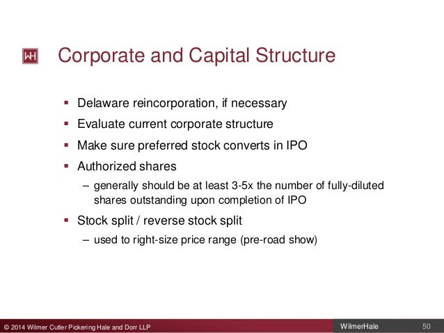 Pre ipo reverse stock split