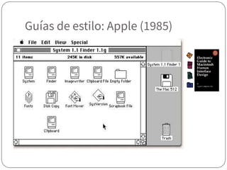 Guías de estilo: Apple (1985)
 