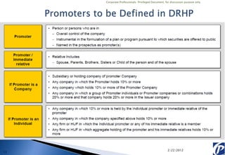 Corporate Professionals: Privileged Document, for discussion purpose only




                                                    2/22/2012
11
 