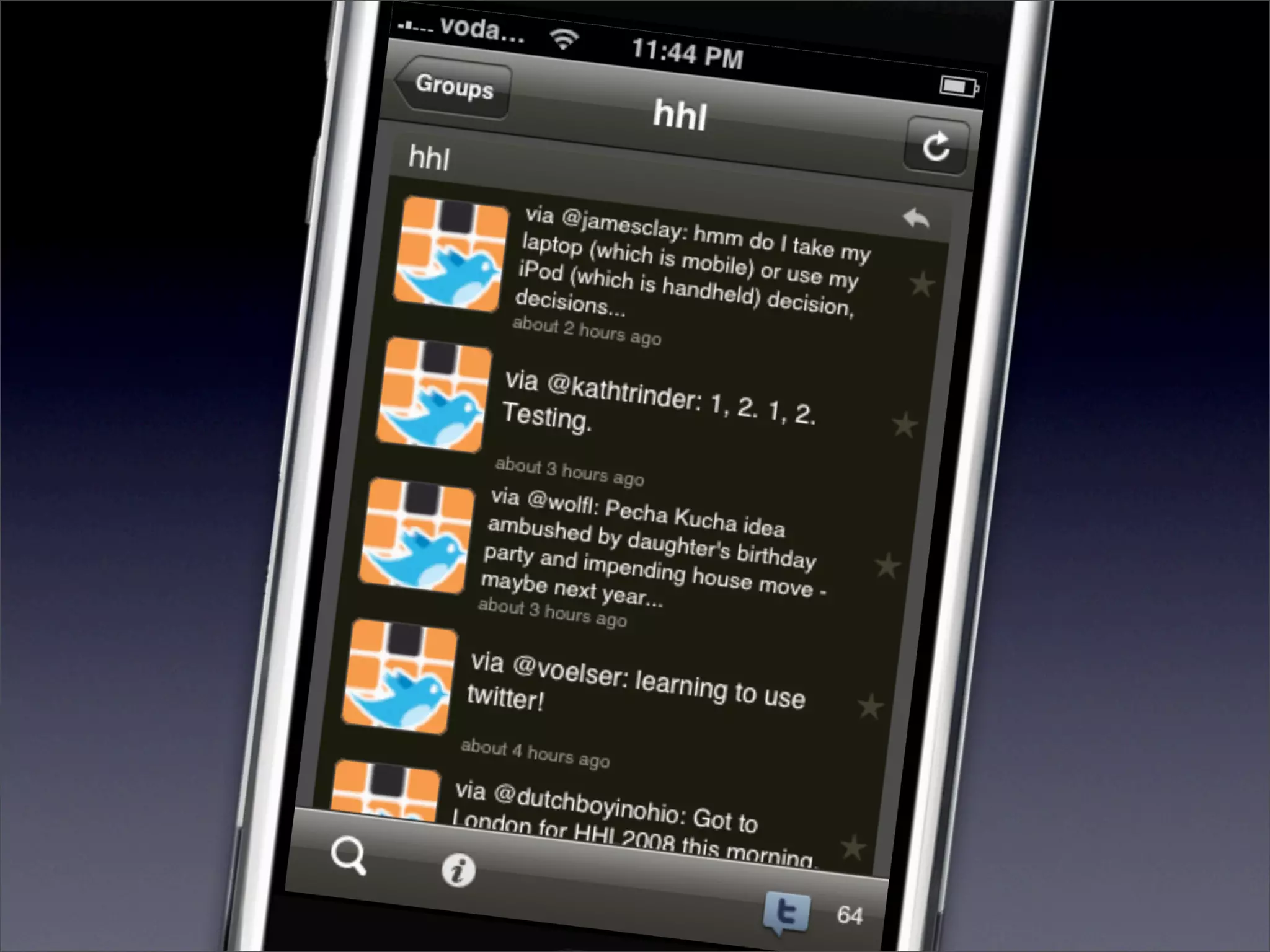 Tony Vincent - iPod Touch, Pecha Kucha