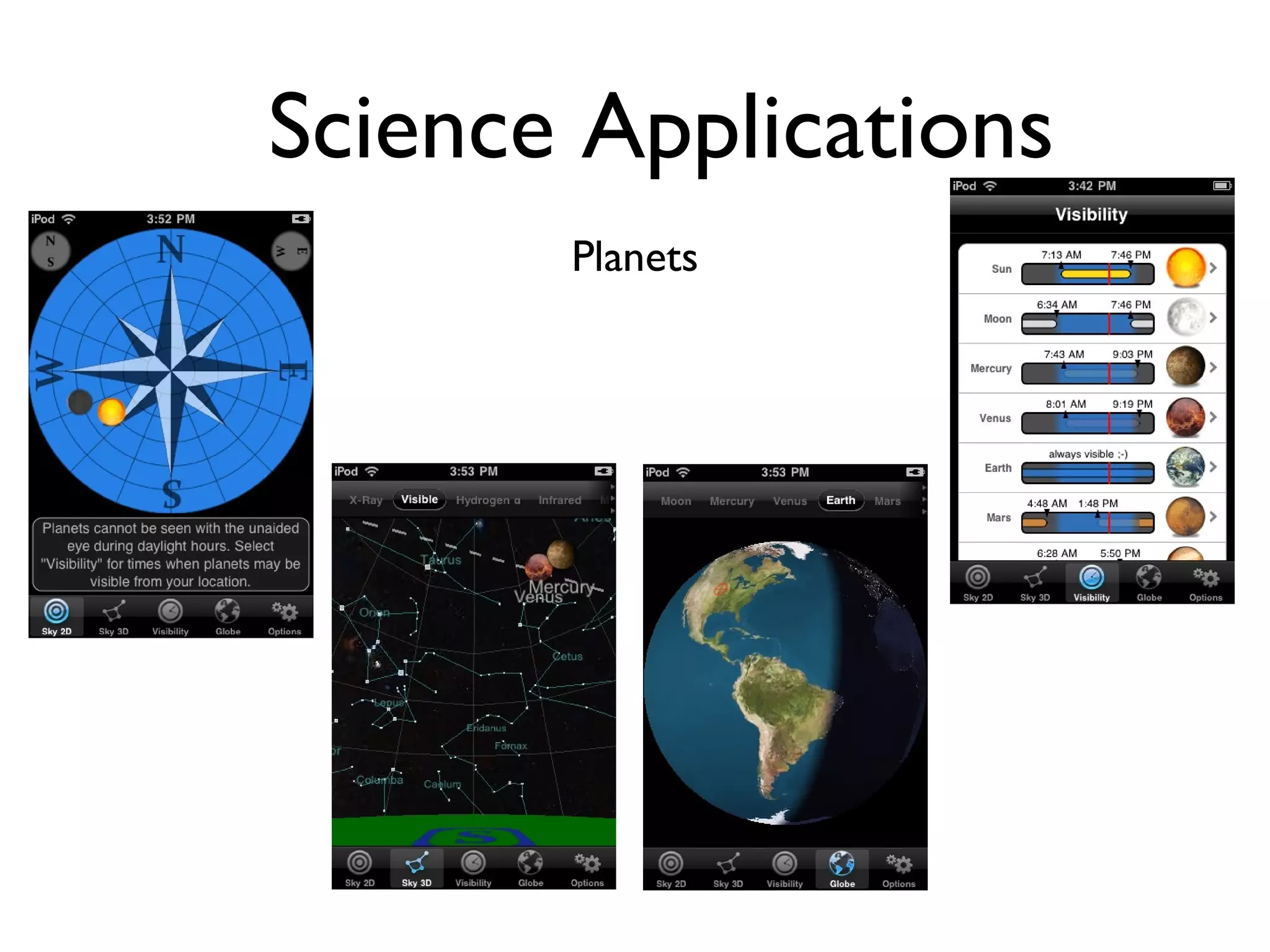 Science Applications Planets 