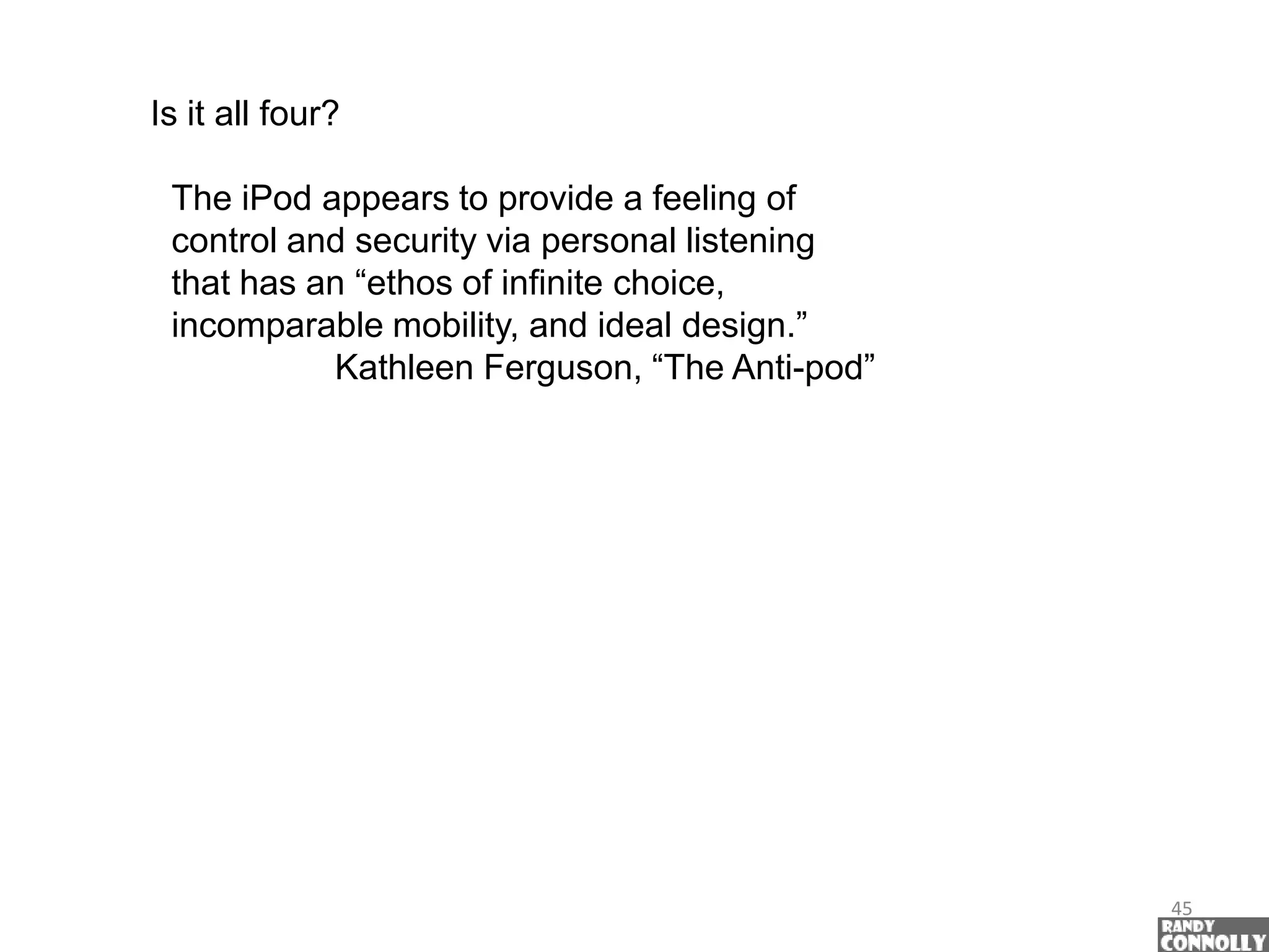 iPodolatry And Crackberries