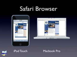 Safari Browser




iPod Touch   Macbook Pro
 