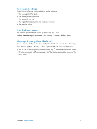 iPod touch User Guide iOS 7 | PDF