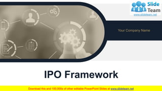IPO Framework
Your Company Name
1
 