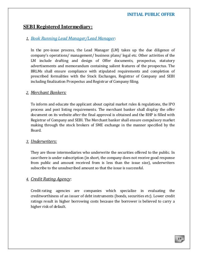 Initial Public Offer