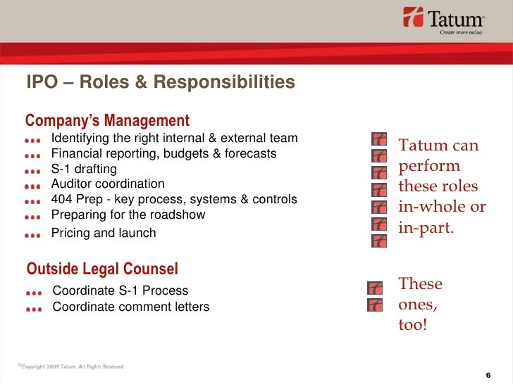Auditor responsibility regarding ipo