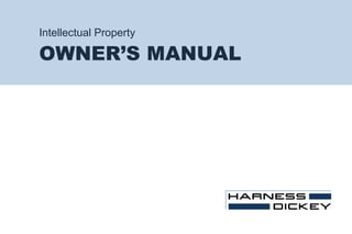 Intellectual Property
OWNER’S MANUAL
 