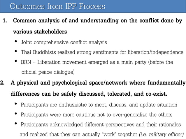Ipp as joint learning process | PPT
