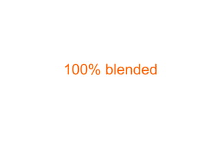 100% blended
 