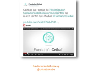 fundacionceibal.edu.uy	
  
@cristobalcobo	
  
 