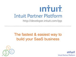 The fastest & easiest way to
     build your SaaS business



1
 