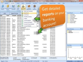 Get detailed reports on your banking account!