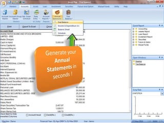 Generate your Annual Statements in seconds !