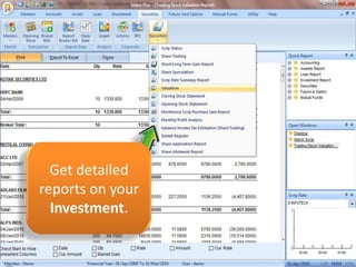 How to manage your Securities , F & O , & MutualFunds?